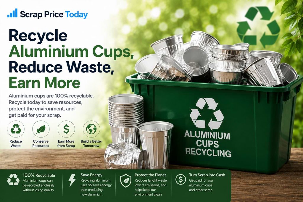 Aluminium Cups Recycling | Scrap Price Today