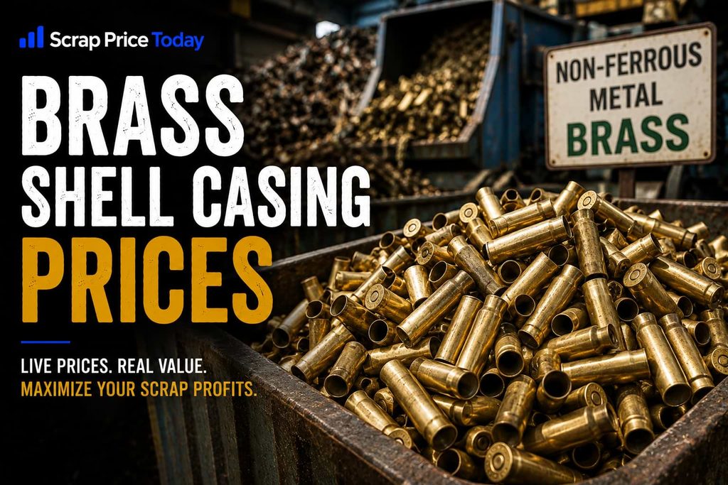 Brass shell casing prices with brass casings at a scrap yard