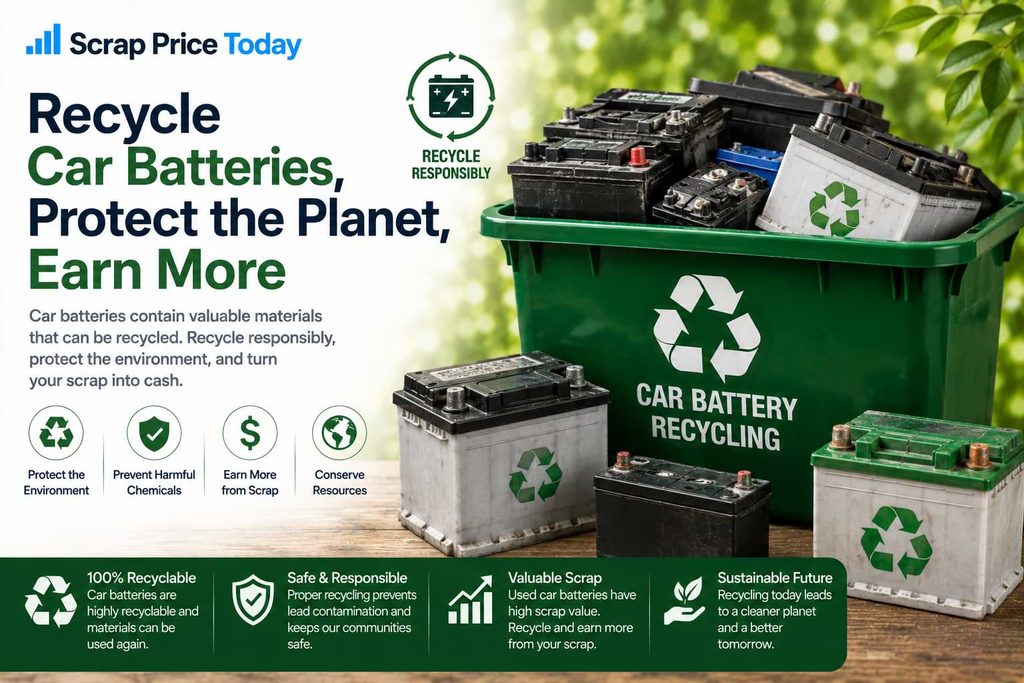 Car Battery Recycling | Scrap Price Today