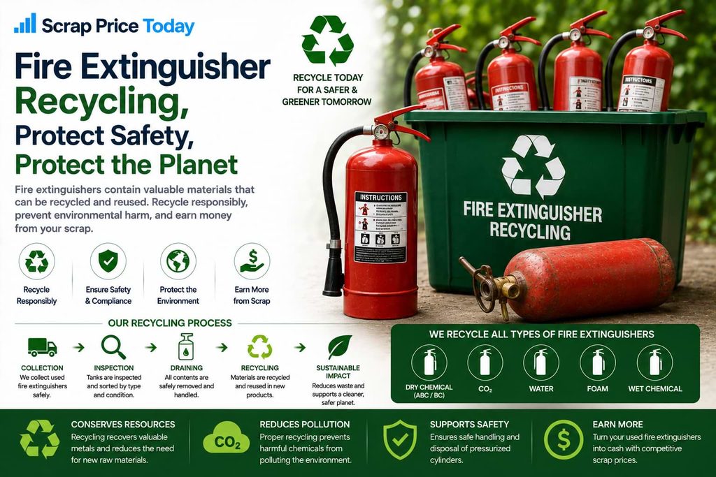 Fire Extinguisher Recycling | Scrap Price Today