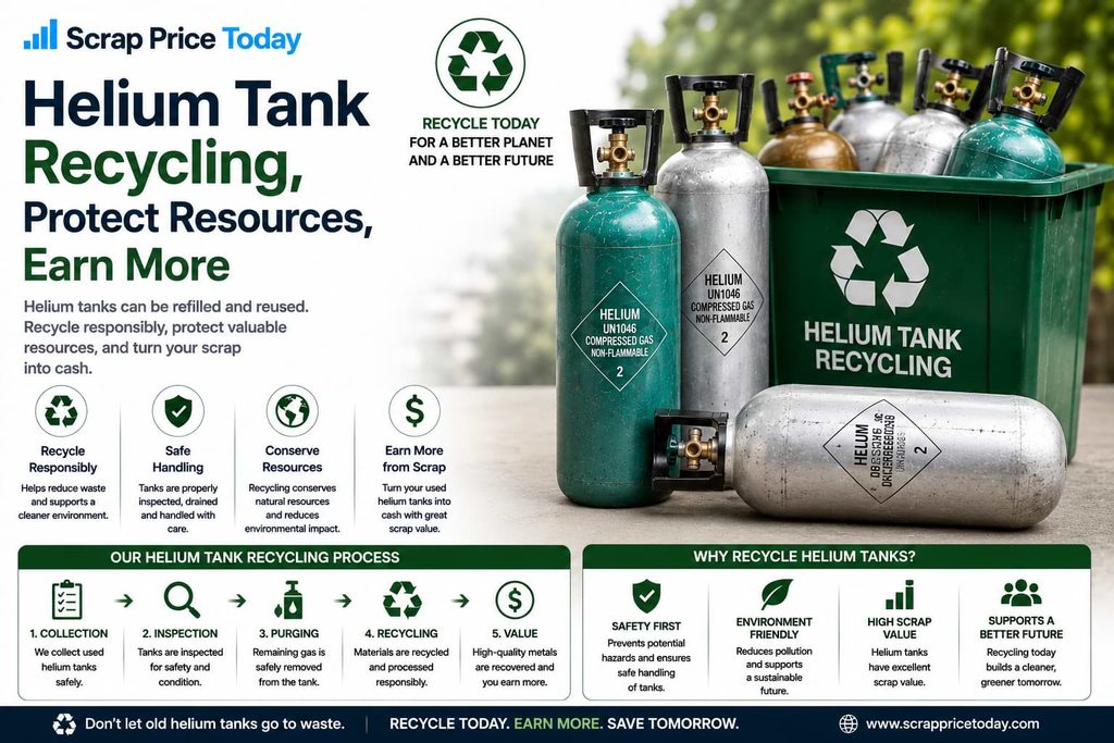 Helium Tank Recycling | Scrap Price Today