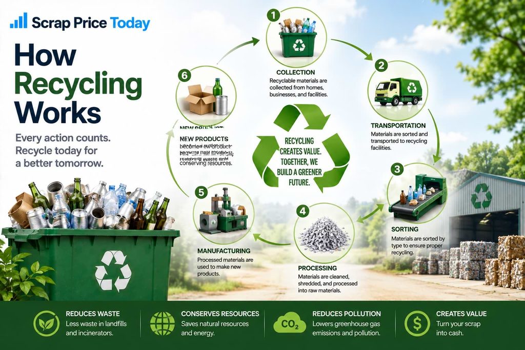 How Recycling Works | Recycling Process | Scrap Price Today