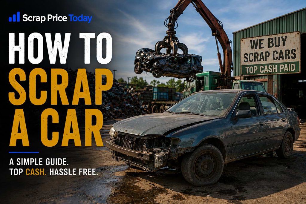 How to scrap a car with damaged vehicle at a scrap yard