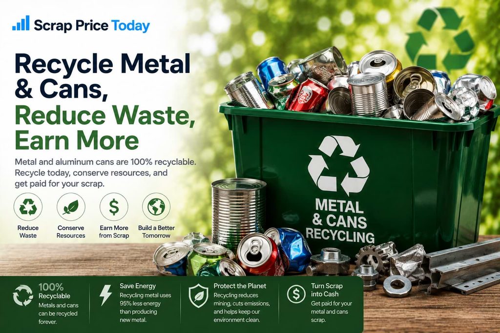 Metal and Cans Recycling | Scrap Price Today