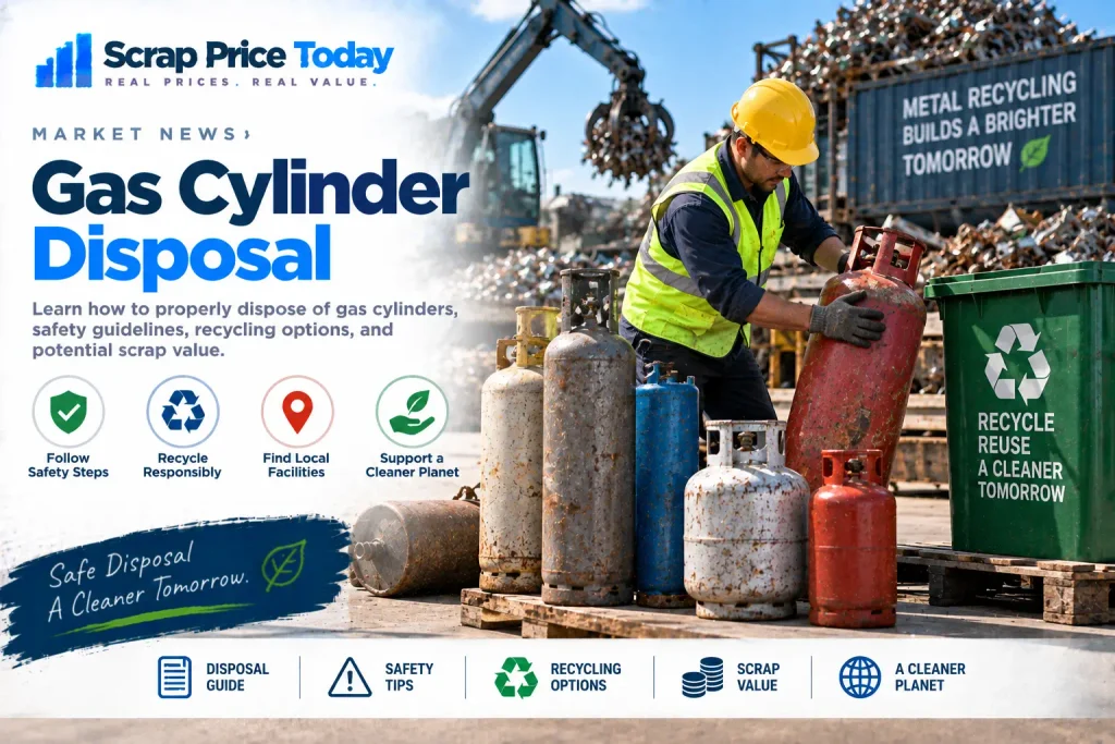 Safe gas cylinder disposal, recycling options, and scrap value | Scrap Price Today