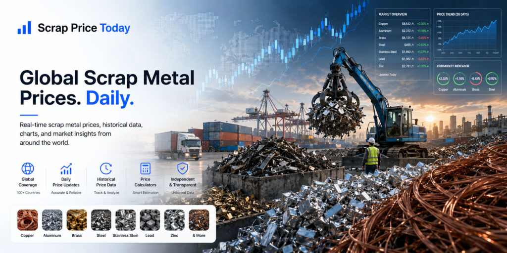 Scrap Price Today global scrap metal prices and market data with recycling yard