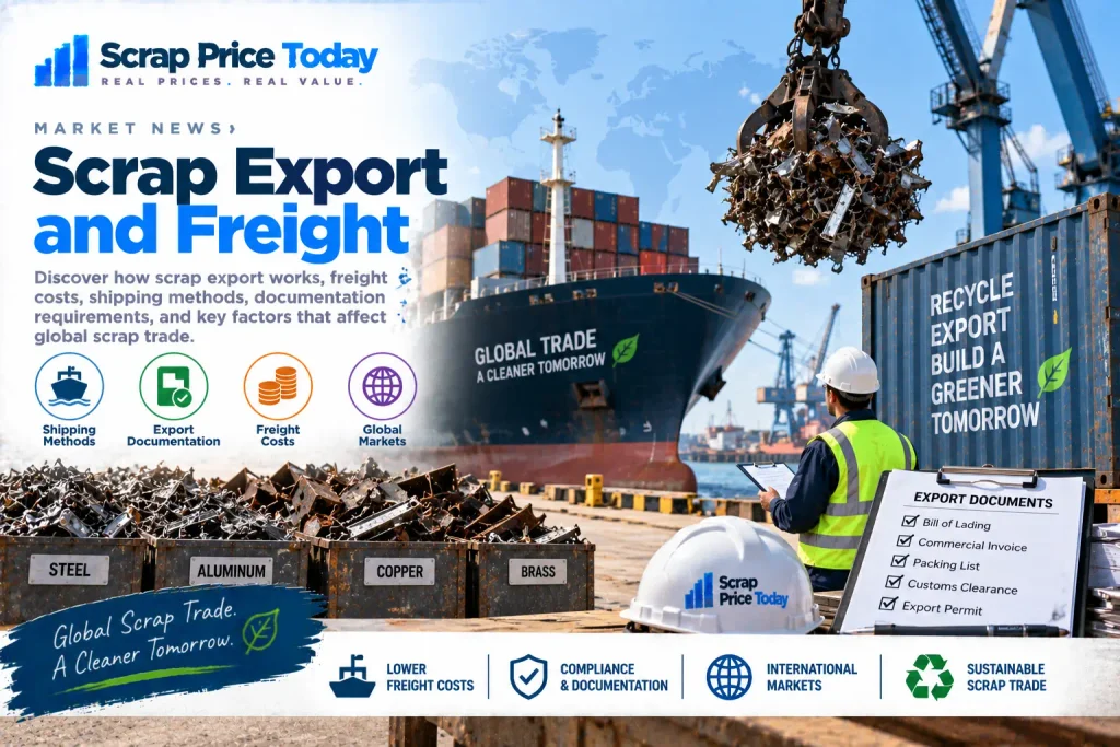 Scrap export and freight shipping, documentation, and global trade | Scrap Price Today