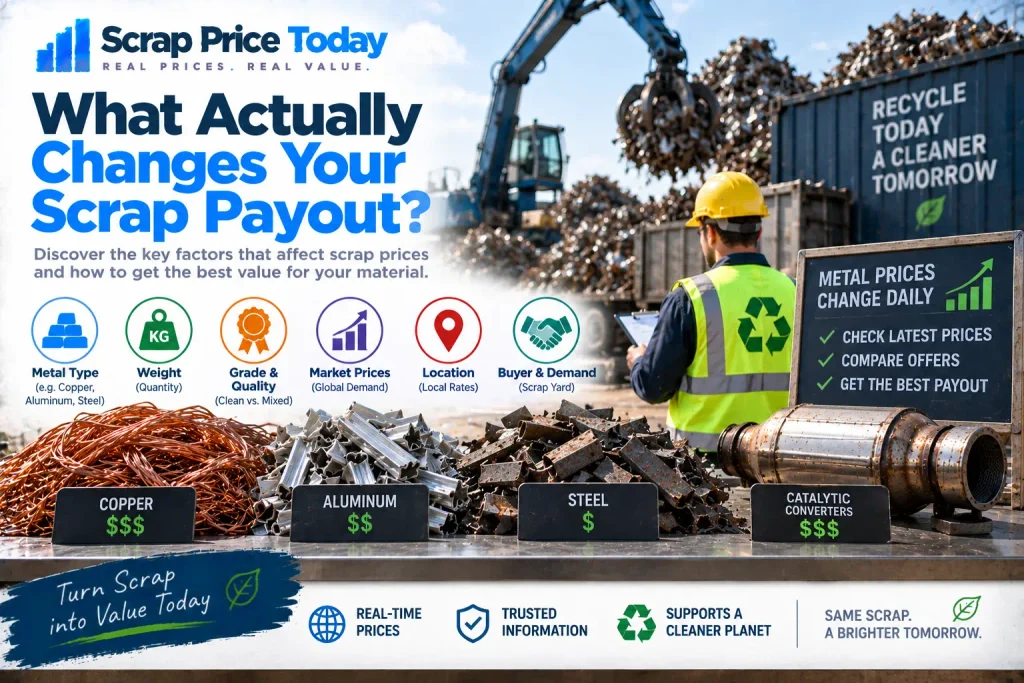 Factors that change scrap metal payout and recycling value | Scrap Price Today