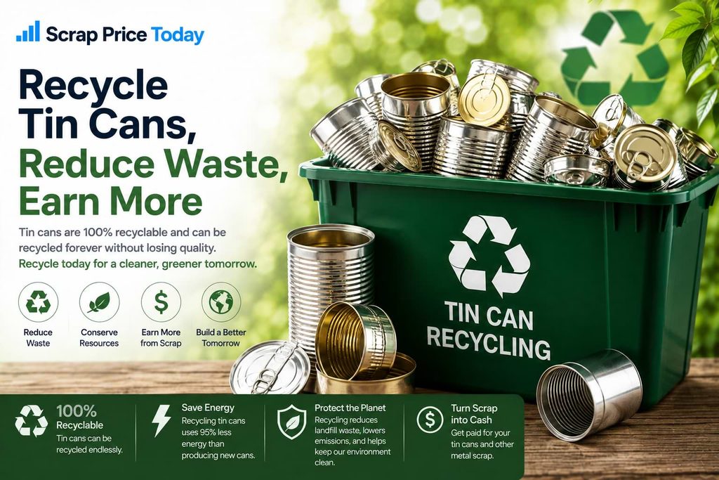 Tin Can Recycling | Scrap Price Today