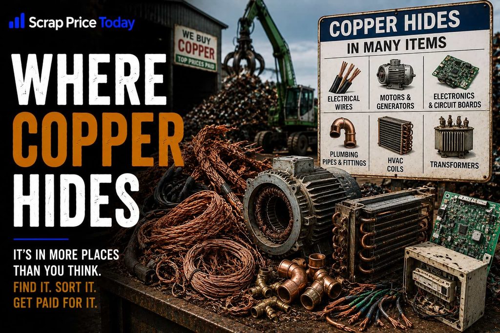 Where copper hides in electrical wire, motors, electronics, plumbing, and HVAC equipment