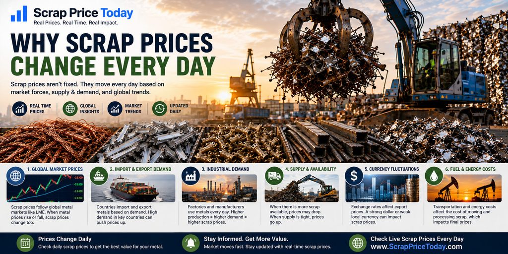 Why scrap prices change every day based on global markets supply demand and energy costs
