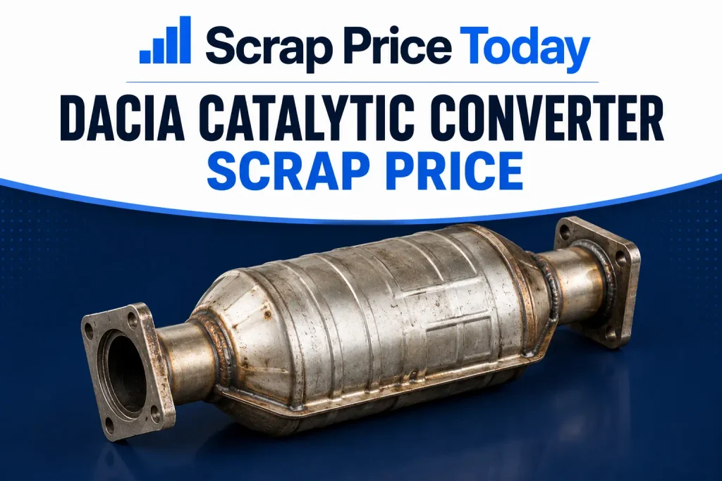 Dacia catalytic converter prepared for scrap recycling