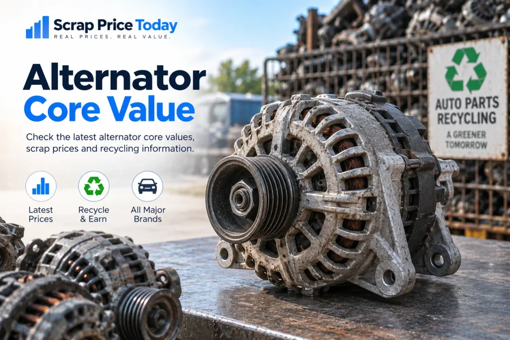 Scrap Price Today alternator core value and scrap price