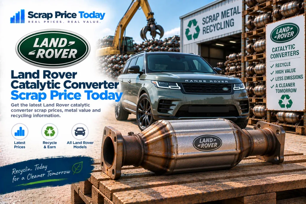 Land Rover catalytic converter scrap price, value, and recycling information from Scrap Price Today.